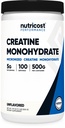 Nutricost Kretine Monohidrat Micronized Toz 500G, 5000mg Per Serv (5g) - 100 Hizmet, 17.9 Oz