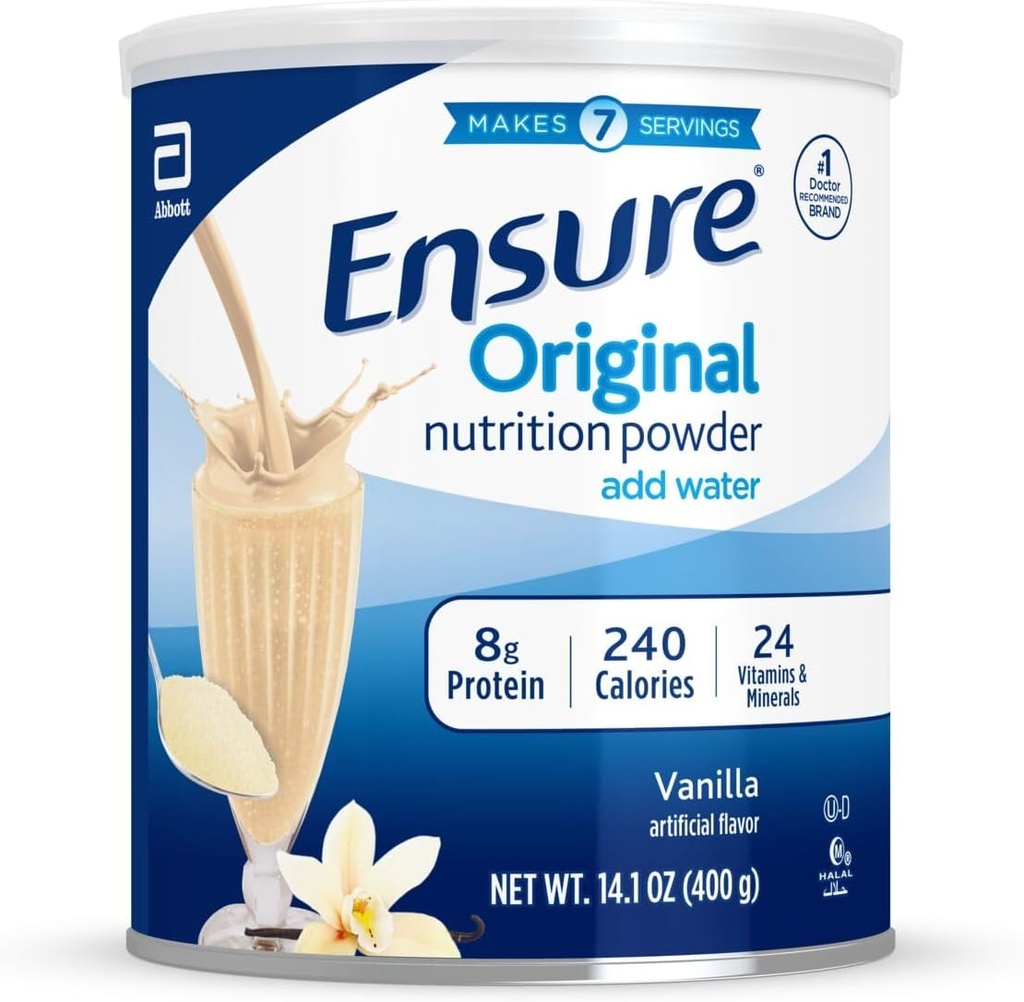 Orijinal Vanilla Beslenme Tozu | Vanilla proteini Toz | Küçük Meal Makyaj Shake Mix | 8g protein, 24 Vitamin & Minerals | Immune Health | 14.1 oz