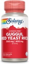 SOLARAY Guggul Gum Extract & Red Yeast Rice - Sağlıklı Kartiovasküler Fonksiyonlar Desteği - Lab Onaylandı - 60 Hizmet, 120 VegCaps