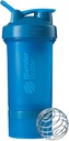 BlenderBottle Shaker Şişe Pill Organizer ve Protein Toz ProStak Sistemi için Depolama, 22-Ounce, Cyan