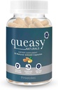 Üç Lollies Queasy Naturals Ginger Capsules - Non-Drowsy Nausea Relief Supplement - Hareket Önleme ve Nausea Relief For Chemoterapi - 1000 mg Ginger Root - 30 Caps