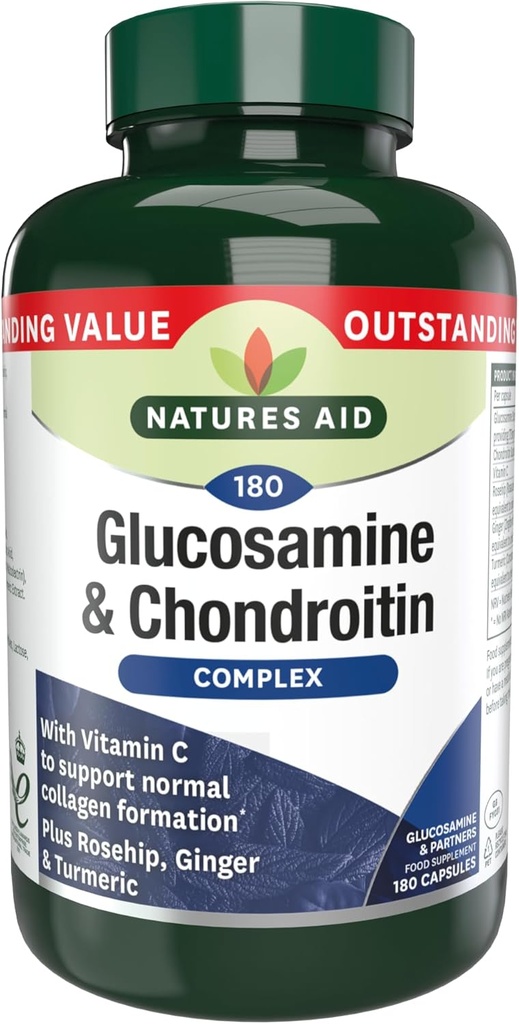 Glucosamine 500 mg & Chondroitin 100 mg Kompleksi 180 Vcaps