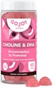 Prenatal Choline & DHA Gummies - Hamile Kadınlar için Postnatal Gummy Vitamin Supplement - Monk Meyvesi ile Tatlılandı - Gluten Ücretsiz, Vegan