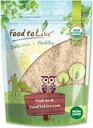 Food to Live - Organic Whole Psyllium Husks, 4 Ounces - Non-GMO Flakes, Vegan, Rich in Dietary Fiber, Natural Food Thickener, Great for Baking