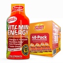 Enerji Verimliliği Odaklı + Ekstra Güçlü Enerji Shot Meyve Z 48 Paketi, 260 mg Doğal Caffeine, B-Vitamins, CoQ10, Amino Asits, Focus, Verimlilik & Clarity, Zero Sugar, Gluten-Free, 1.93 fl oz