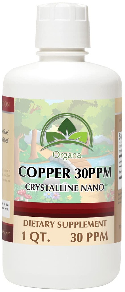 Organa Pure Crystalline Sıvı Copper Supplement - 30 PPM - Colloidal Mineraller