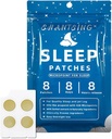 Yetişkinler için Sleep Patches, Jat Lag Sleep Aid Support Patches with 420 Hyaluronic Acid Micropoints, Uygulama Yintang, Anmian Acupoint, Sürekli olarak Four Weeks, Natural Herbal Malzemeler, 8 Count