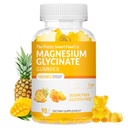 Magnezyum Glycinate Gummies 1000 mg - 90 Ct Magnezyum | Rahatlama, Stres Yardımı, Vitamin D, B6, CoQ10 Calm Mood & Sleep Support - Mango Pineapple Gummies