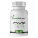 LowTE Florida® Probiyotik Supplement - 60 Capsules, 60 mg, Digestive Health ve Immune Support with Lactobacillus Acidofilius, Lactobacillus Rhamnos & Bifidobacterium Longum
