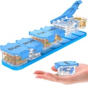 Ekstra Büyük Haftalık Pill Organizer - Su 7 Günlük Pill Box, Portatif Vitamin & Supplement Case, Open Design, Ideal for Travel a nd Daily Drug Management (Mavi)