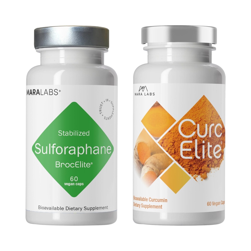 BrocElite Mara Labs Plus, 60 Capsules, and CurcElite, 60 Capsules