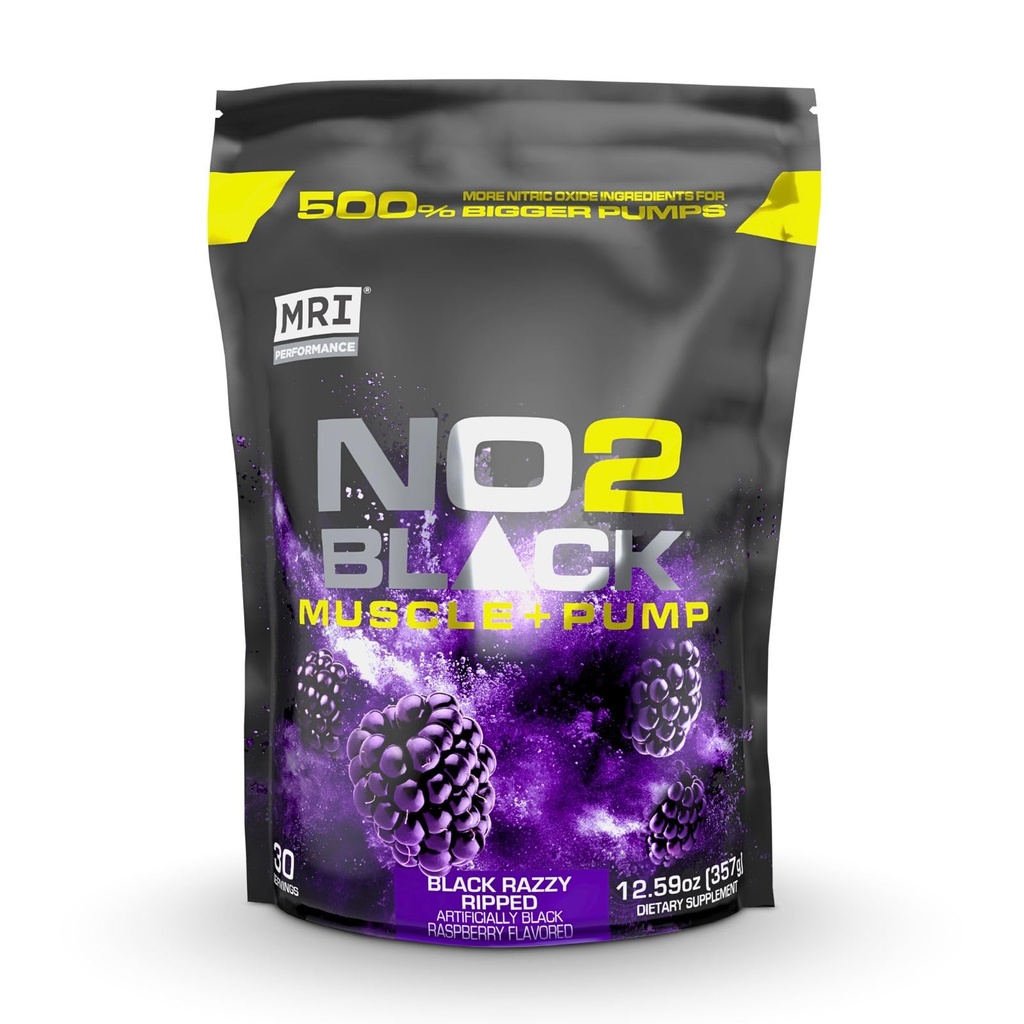 MRG NO2 Black Nitrik Oksit Pompa, Kas Büyüme, Vascularlık ve Enerji - Citrulline (30 Servis) (Black Razzy Ripped) ile Güçlü Stim-Free Pre-Workout (Black Razzy Ripped)