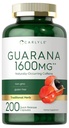 Carlyle Guarana Extract Capsules | 1600 mg | 200 Kont | Doğal Occurring Caffeine Supplement | Non-GMO, Gluten Free