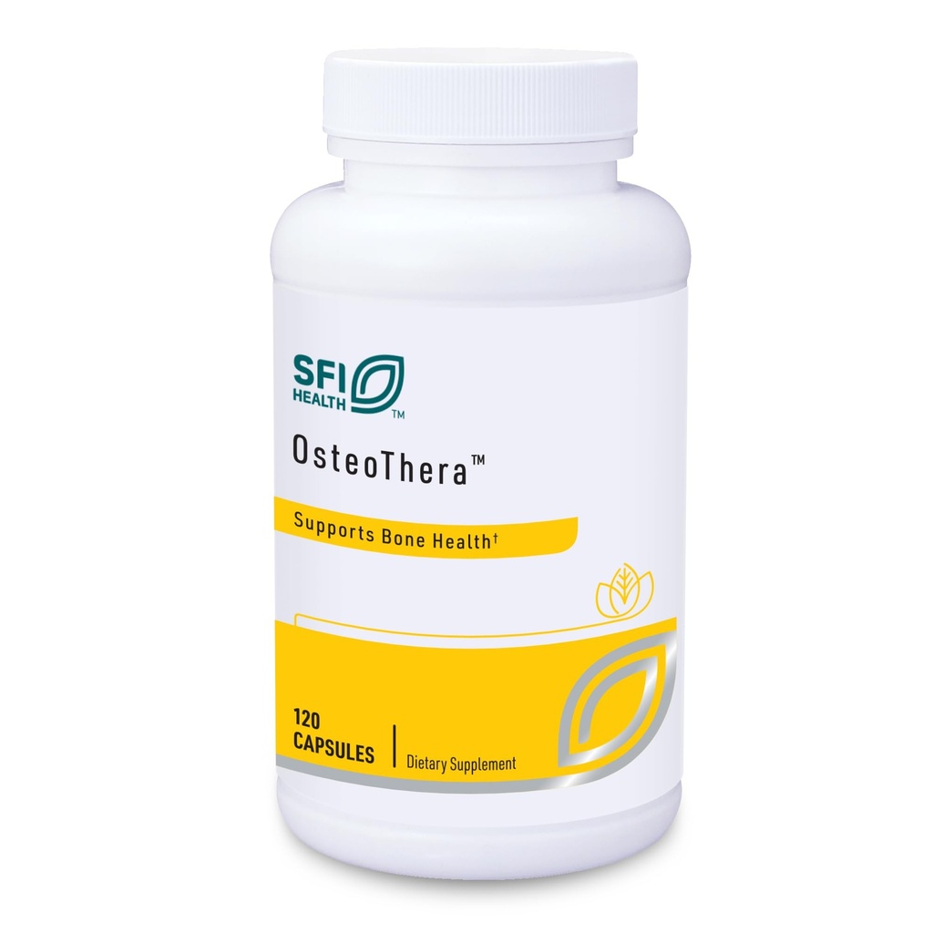 Klaire Laboratuvarları SFI Health Osteothera Capsules - Hipoallergenik & Multifay Bone Support Formula withuba, Vitamin K, D3, Magnezyum & Boron (120 Capsules)