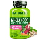 NATURELO Whole Food Multivitamin for Women - with Vitamins, Minerals, & Organic Extracts - Supplement for Energy and Heart Health - Non GMO - 120 Vegan Capsules