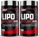 Nutrex Research Lipo-6 Black Ultra Tempanic Fat Burner Supplement, Kilo Kaybı, Enerji & Intense Focus 120 Diyet Pills