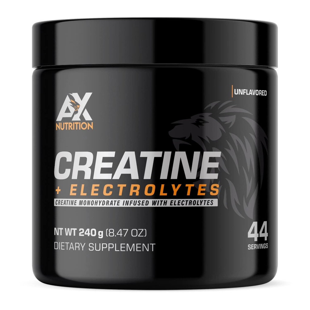Kretine + Elektrolytes 240g |% Saft Kreeksi Elektrolytes ile Infüzyonda – Destek Kas Büyümesi Hydrated | 44 Servisler
