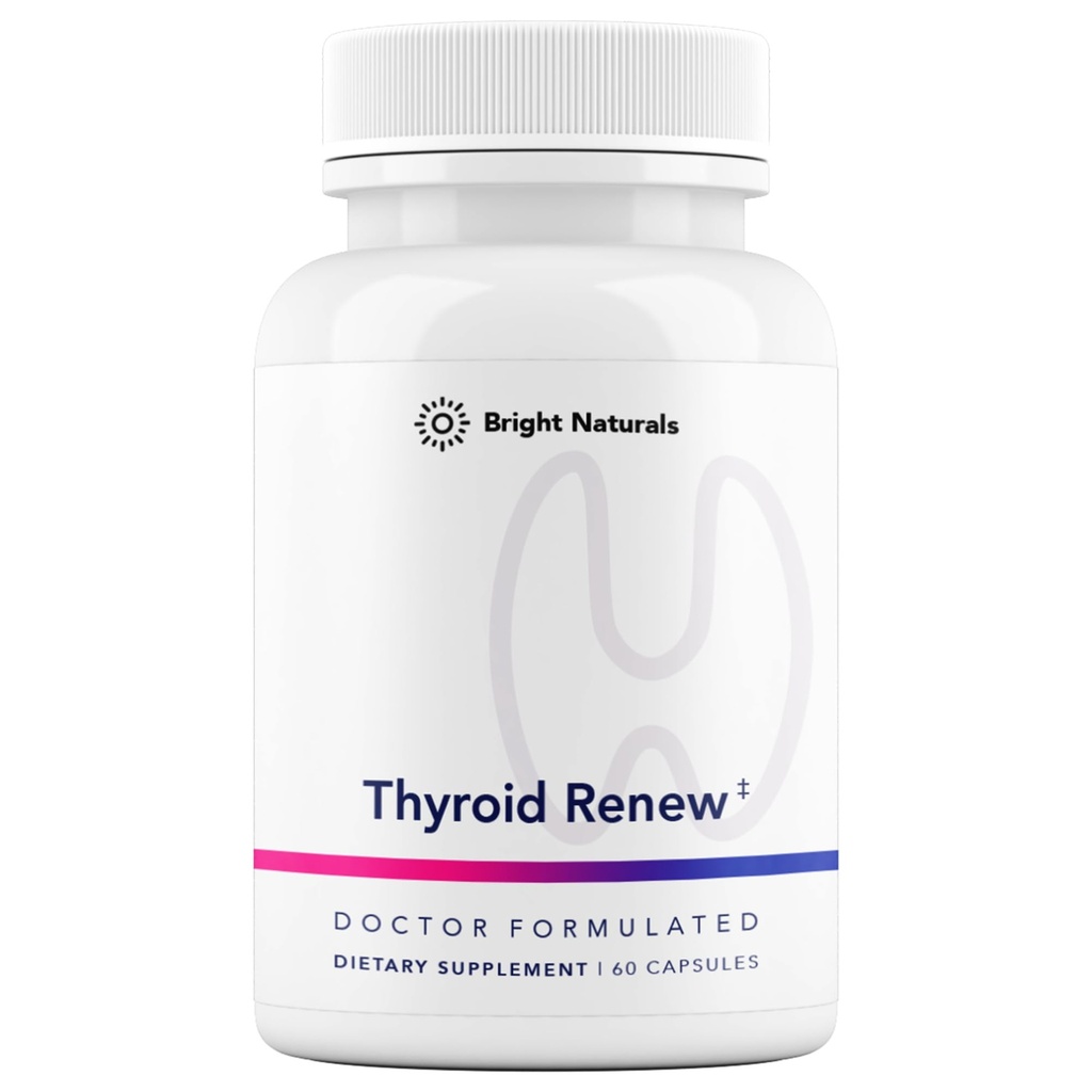 Tiroid Renew Supplement - Women's Thyroid Support for Focus and Energy with çinko Selenium Copper ve Tiroid Superfoods - ABD'de yapılan 60 Capsules