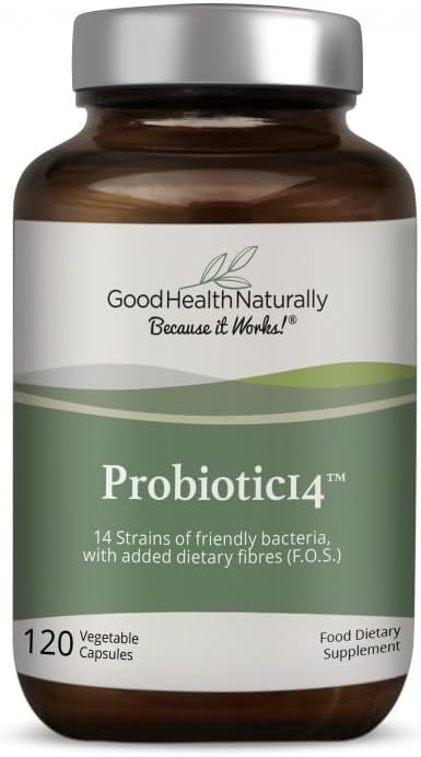 Probiyotikler 14 - Digestive Supplement, Gut Cleanse | 120 Capsules - Good Health Natural