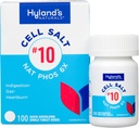 Hyland'ın No.10 Hücre Salt NAT Phos 6X Tabletleri, Kalpburnu Doğal Yardımı, Gaz ve Indigestion, Quick Discrypt Tabletleri, 100 Sayı Kont