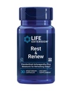 Life Extension Rest & Renew, For a Renoing & Restorative Night's Sleep, Gluten-Free, Non-GMO, Vegetarian, 30 Capsules
