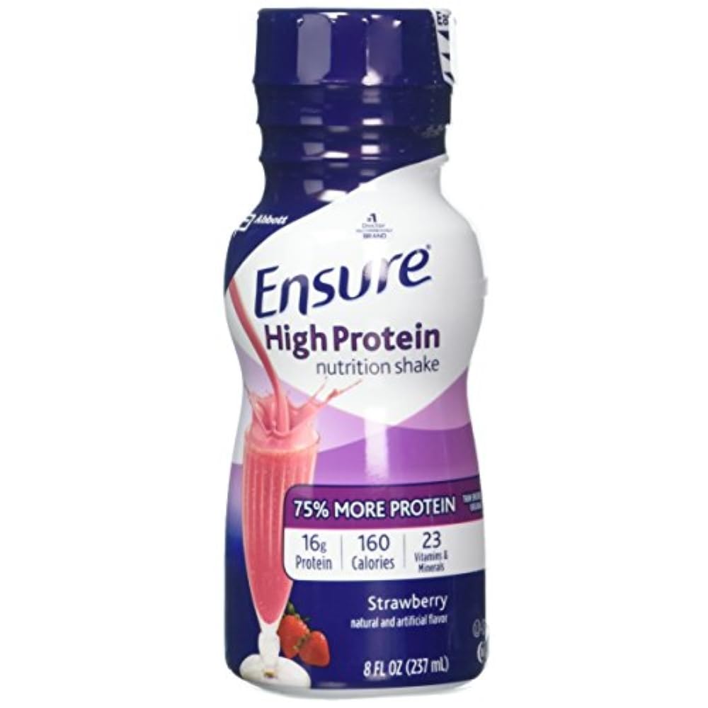 Yüksek protein Beslenme Shake, Strawberry, 6 Kont