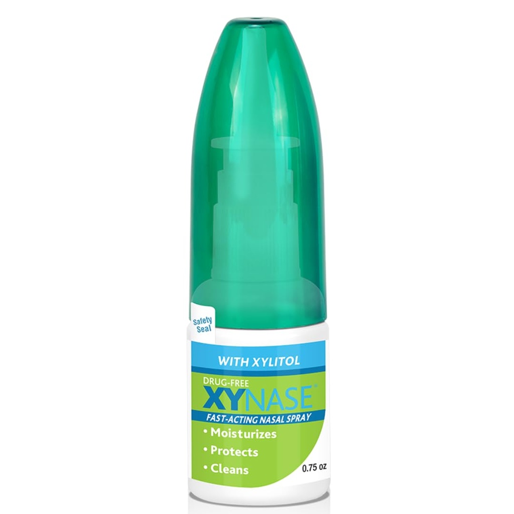 Xynase® Natural Saline Nasal Mix ile Xylitol (0.75 fl oz) - Congestion, Allergies ve Sinus Baskısı, Tüm Çağlar için Güvenli,