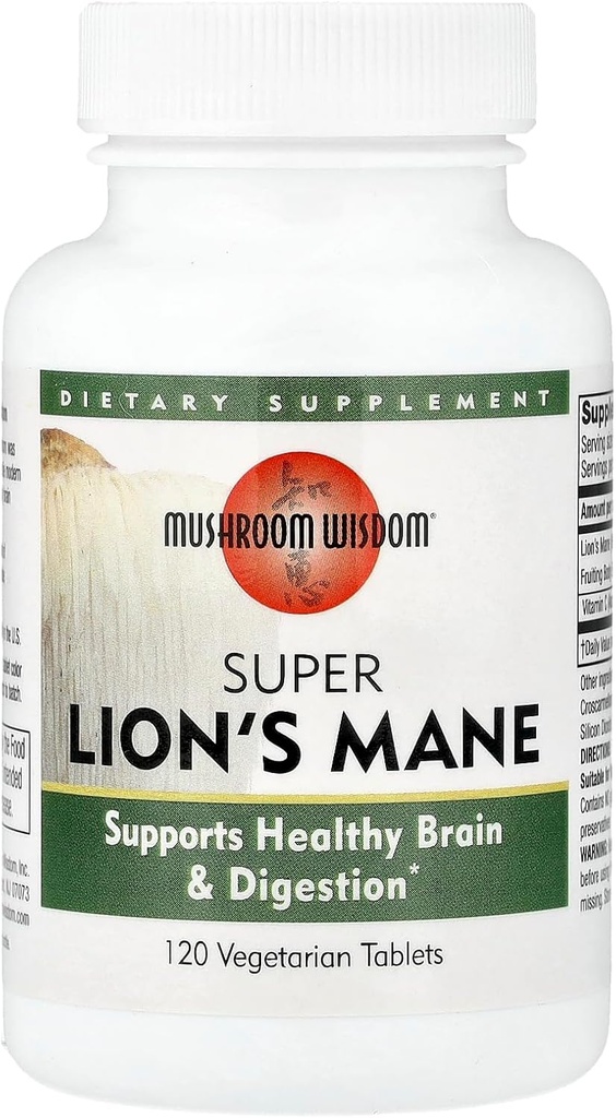 Mushroom Bilge Super Lion's Mane - 120 Sebze Tabletleri