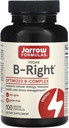 Jarrow Formulas B-Right - Low-Odor Vitamin B-Complex Formula - Enerji ve Metabolism Desteği - Beyin, Kalp ve Cardiovascular Sağlığı - 100 Hizmetler ( 1)