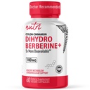 Doğanın Fusions Dihidrberine Supplement 100 mg 60 Capsules - Ceylon Cinnamon - 5X Düzenli Berberine HCL'den Daha Etkili