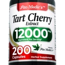 FITO MEDIC'S Lab | Tart Cherry Capsules |200 Capsules |12000 mg | Tart Cherry Ekstraksiyon | Mekanik Türleme | Ultra yüksek Aborpsiyon.