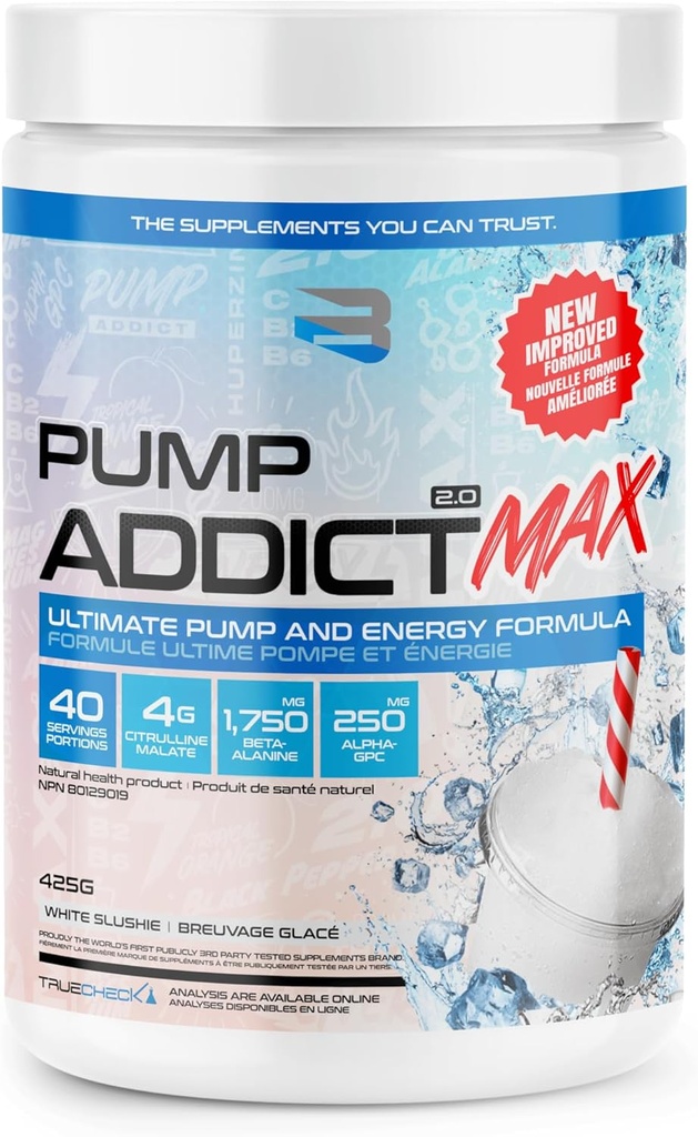 İnan Supplements - Max Pre-Workout Toz - Geliştirilmiş Enerji, Focus ve Endurance... (40 Hizmet, Beyaz Slushie)