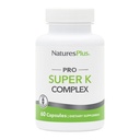 NaturesPlus PRO Super K Kompleksi - 60 Capsules - Sağlıklı Gıda Metabolism - Vitaminler K1 & K2 - Non-GMO, Vegan & Gluten Ücretsiz - 60 Hizmetler