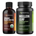 HAVASU NUTRITION Organik Siyah Tohum Yağı Sıvı + Mullein Leaf Capsules