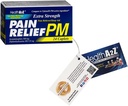 Sağlık A2Z, Ekstra Güçlü Ağrı Yardımı PM,24 Tabletler, Tylenol PM Active Malzemelerle Karşılaştırma