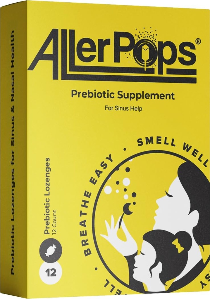 Prebiyotik Supplement- Long Lasting Nasal/Sinus Health, Immune Balancing - Airway Probiyotiks için tam Beslenme, 12 Gummy Lozenges