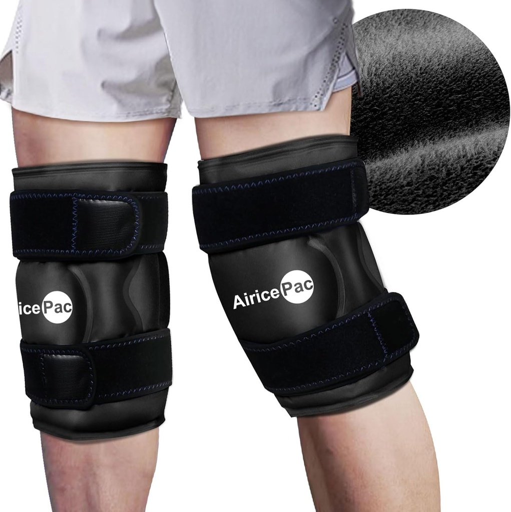 Diz Ağrısı Yardımı için 2 Buz Paketi, Injuries, Swelling, Diz Değiştirme Cerrahisi, Arthritis için Cold Compress Tedavisi, Meniscus Tear ve ACL, Black