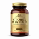 Solgar Vitamin E 268 mg (400 IU) - 100 Softgels - Doğal kaynaklı Vitamin E d-Alpha Tocopherol - Gluten Ücretsiz, Süt Ücretsiz - 100 Hizmet