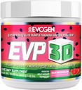 Evogen EVP 3D - Erkekler ve Kadınlar için Stim Free Pre Workout Toz | Sugar Free Non Stim Preworkout with Beta Alanine and Kretine for Energy & Pump | Sour Watermelon | 40 Hizmetler