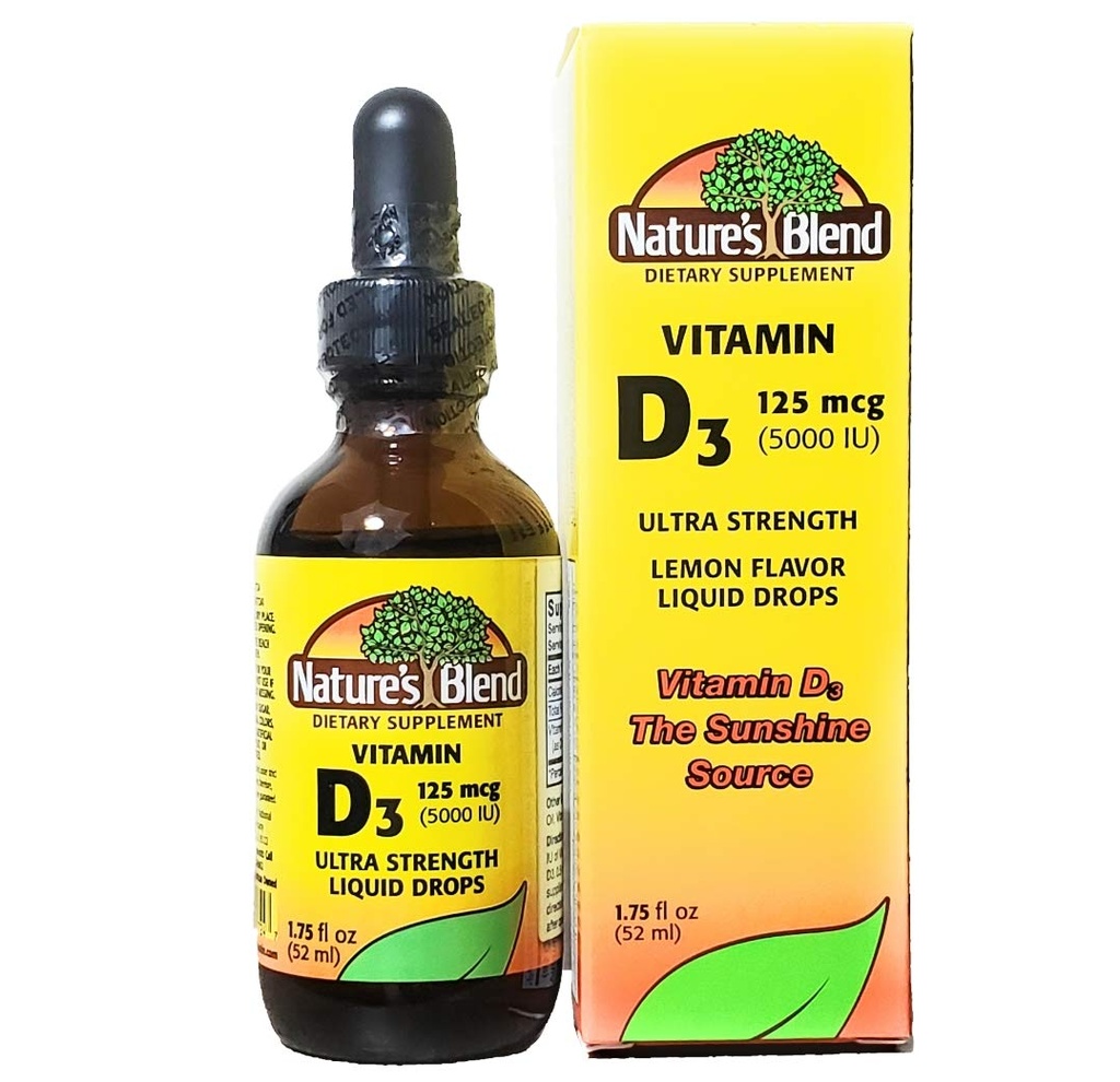 Nature’s Blend Vitamin D3 Drops, 5000 IU