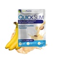 Quick Slim High Protein Weight Loss Shakes for Women & Men, Complete Meal Replacement Powder, Low Carb Diet Shakes, Intermittent Fasting, Keto, Gluten Free (1 serving, Banana Cookies)