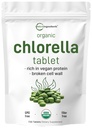 Organik Klorella Tabletleri, 500 mg Per Tablet, 720 Tabs (360 Grams), 4 Ay Supply, Kırık Hücre Duvar, Vegan Protein ve Vitaminler, No Filler, No Katkılar & Non-GMO | Pure Green Algae Superfood