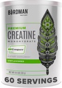 BIRDMAN High-Purity Kretine Monohidrat Unflavored Toz, Pre-Workout, High Performance | 300g