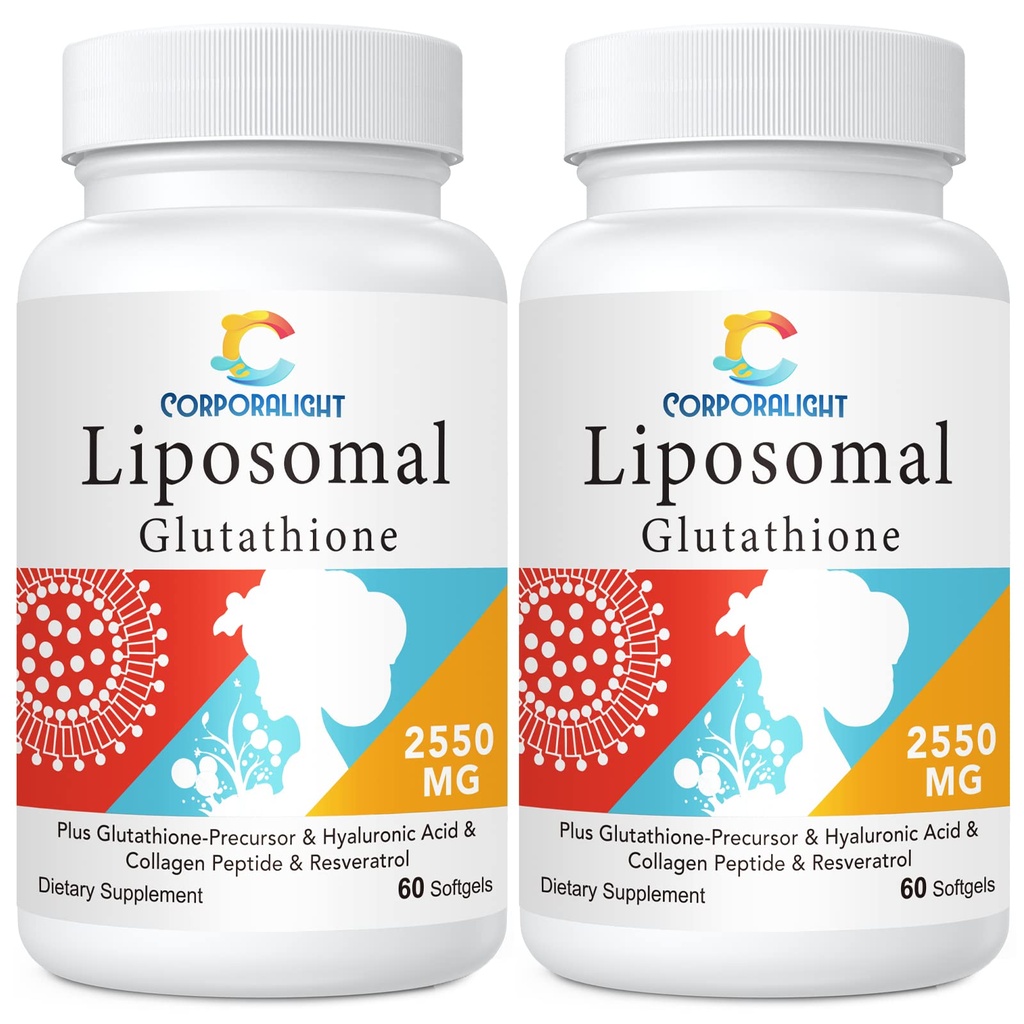 Liposomal Glutathione Softgels, Geliştirilmiş Abhidrasyon - Liposomal Teslimat, Active Form L-Glutathione, Cellular, Immune Function & Liver Detox, Rich in Antioxy Formula, Gluten Free, 120 Softgels