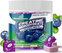 Tinatine Monohidrat Soft Chews Complex 6400 mg for Men & Women -Advanced Formula W/L-Taurine + Vitamin B12, Sugar Free Chewable Supplement,60 Blueberry Softchews