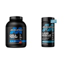 KasTech Hücre-Teknoloji Krepine Toz & Clear Muscle HMB Supplements, Muscle Builder & Recovery Men & Women, 6 lbs Toz & 42 Softgels
