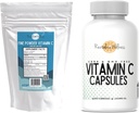 Grafik | Güzel Toz Vitamin C, 454 Hizmet ve Vitamin C Capsules, 200 Capsules