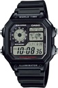 Casio AE1200WH Serisi | Erkeklerin Dijital İzle | 100M WR | Multi Alarmlar | 100 SEC Durwatch | Kontdown Timer | Dünya Haritası | LED Işık | LC Analog Ekran | 10 Yıl Battery
