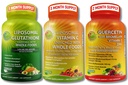 SUPPLEMENTS SU High Abpole Antioksi & Immune Support Sche - Liposomal Vitamin C 1500 mg + Glutathione 500 mg + Quercetin with Bromelain, çinko & Whole Food - Vegan, Non-GMO Capsules