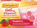 Emergen-C 1000 Vitamin mg C Toz, Antioksis, B Vitaminleri ve Elektrolytes, Immunity Supplements For Immune Support, Caffeine Free Fizzy Drink Mix, Raspberry Flavor - 30 Count/1 Ay Supply